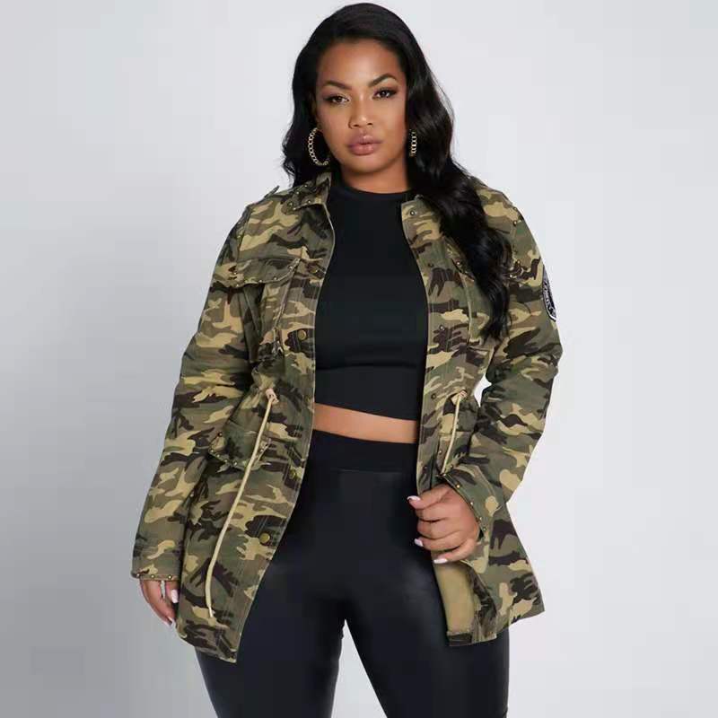 Wholesale women autumn camouflage plus-size women(CL9324)