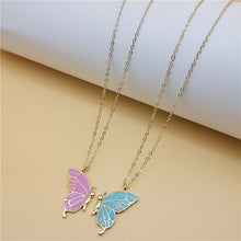 Load image into Gallery viewer, Good Friend Friendship Colorized Butterfly Necklace (A0169)
