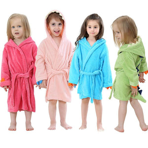 Wholesale baby bathrobe cartoon bath towel baby home clothes（TL8021）