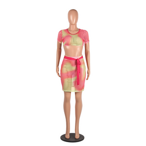 Wholesale bra cut out skirt suit（CL8819）