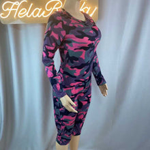 Load image into Gallery viewer, Wholesale long sleeve sexy package hip camouflage Jumpsuit（CL9170）
