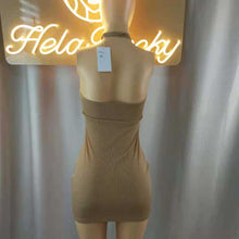 Load image into Gallery viewer, Wholesale hollow out one-step skirt with open back, neck and buttocks（CL9113）
