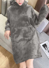 Load image into Gallery viewer, Hooded Fleece Slacks Pajamas Thick Pajamas Flannel Cold Proof Sweater (CL10912)
