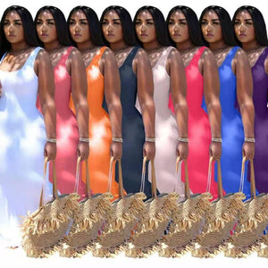 Wholesale women's sexy multicolor big swing dresses（CL8725）