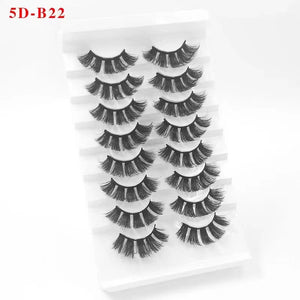Wholesale 18mm eight pairs of mixed eyelashes（EY8025）
