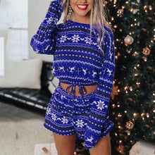 Load image into Gallery viewer, Wholesale Christmas printed long sleeve leisure home set pajamas for women 2PC（CL9609）
