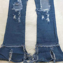 Load image into Gallery viewer, Wholesale women&#39;s high-waisted ripped jeans (CL8166)
