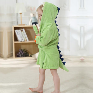 Wholesale baby bathrobe cartoon bath towel baby home clothes（TL8021）