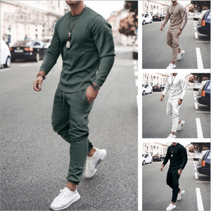 Wholesale men's fashion long sleeve leisure suit 2PC（ML8100）