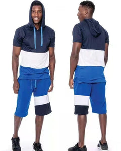 Wholesale men's casual loose sports suit 2PC(ML8045)