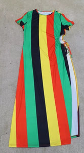 Wholesale pattern stitching Vintage Printed Dress（CL8930）