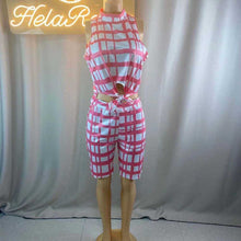 Load image into Gallery viewer, Wholesale large women&#39;s fashion leisure lattice suit 2PC（CL9172）
