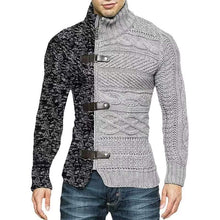 Load image into Gallery viewer, Wholesale color matching leather buckle long sleeve knitted cardigan（ML8115）
