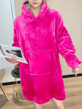 Load image into Gallery viewer, Hooded Fleece Slacks Pajamas Thick Pajamas Flannel Cold Proof Sweater (CL10912)
