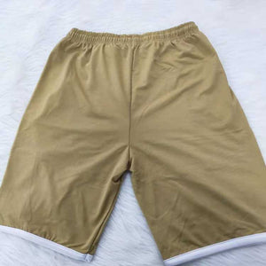 Wholesale men's casual color matching five-point shorts(ML8040)