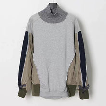 Load image into Gallery viewer, Wholesale color contrast stitching design women&#39;s loose medium length sweater（CL9632）
