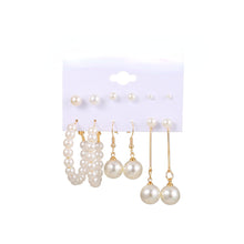 Load image into Gallery viewer, Combination Retro Diamonds Pearl Ear Studs Set（A1073）
