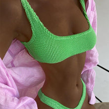 Load image into Gallery viewer, Bikini Women&#39;s Macaron Color Split Swimsuit (CL10054)
