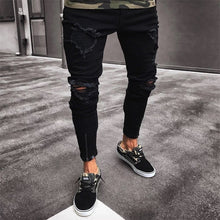 Load image into Gallery viewer, Wholesale Street men&#39;s jeans black street stretch pants（ML8094）
