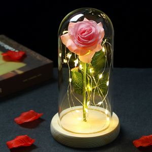 Wholesale simulation rose LED lamp decoration gifts（A0126）