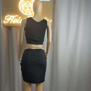 Wholesale women's sexy beach sleeveless short skirt suit 2PC(CL8633）