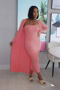 Wholesale women's sexy tube top skirt suit 2PC(CL8527)