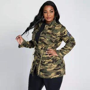 Wholesale women autumn camouflage plus-size women(CL9324)