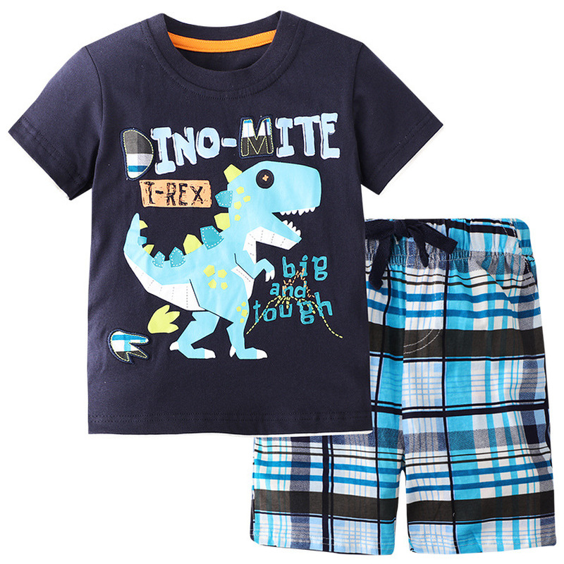 Wholesale Fashion children's shorts T-shirt set 2PC（TL8013）