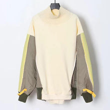 Load image into Gallery viewer, Wholesale color contrast stitching design women&#39;s loose medium length sweater（CL9632）
