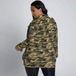 Wholesale women autumn camouflage plus-size women(CL9324)