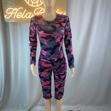 Load image into Gallery viewer, Wholesale long sleeve sexy package hip camouflage Jumpsuit（CL9170）
