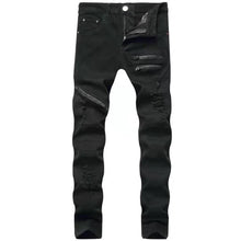 Load image into Gallery viewer, Wholesale men&#39;s straight-leg ripped jeans（ML8034）
